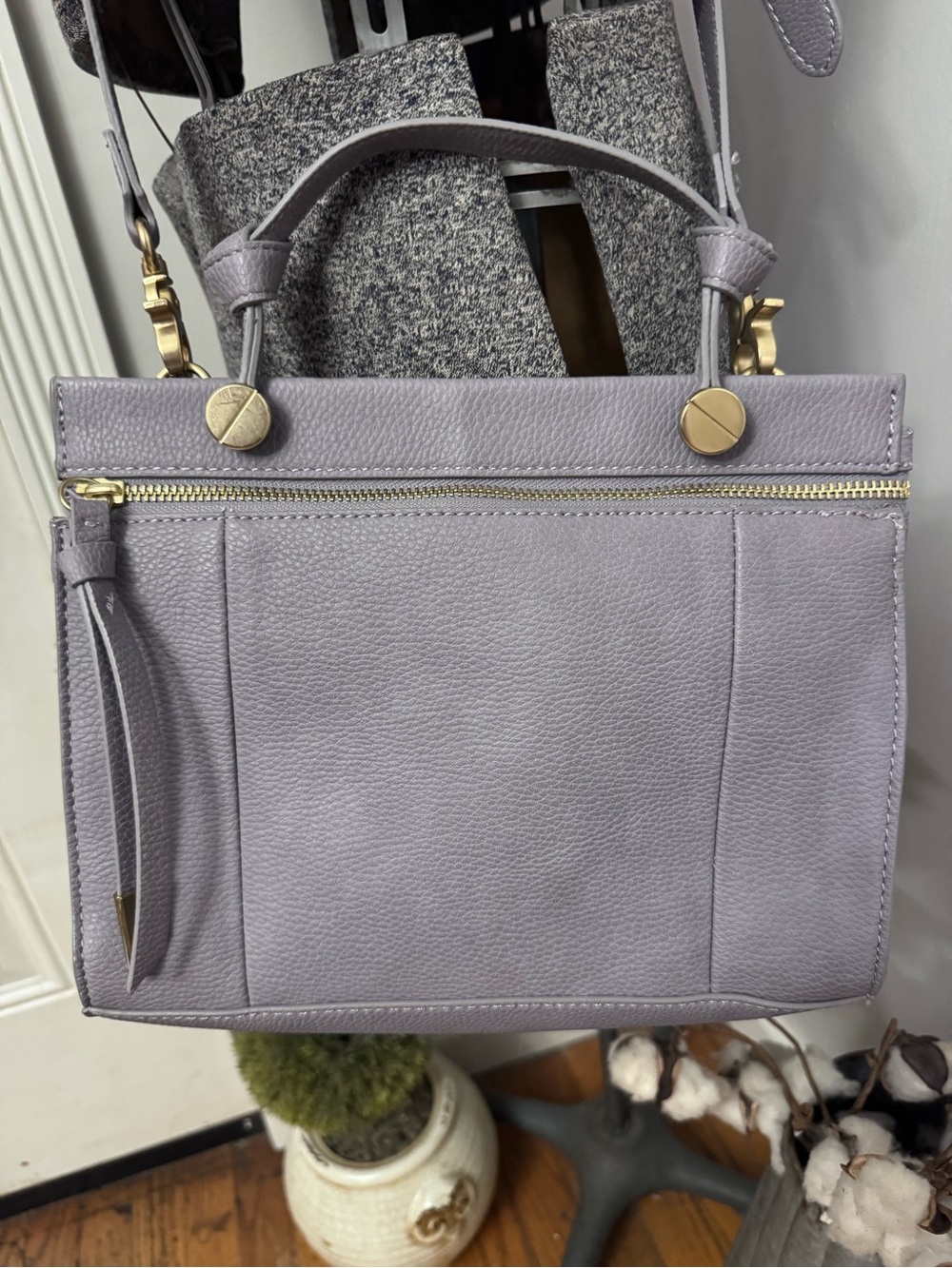 Foley + Corinna Convertible Crossbody Satchel Dione Bag Vegan Leather Lavender
